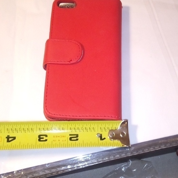 Magnetic IP 5G Wallet Phone Case - Red - Picture 5 of 7
